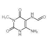 Formamide,N-(4-amino-1,2,3,6-tetrahydro-1-methyl-2,6-dioxo-5-pyrimidinyl)-结构式