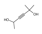 2-methyl-hex-3-yne-2,5-diol Structure