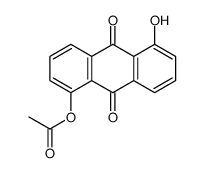 (5-hydroxy-9,10-dioxoanthracen-1-yl) acetate Structure