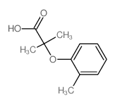 2-甲基-2-(2-甲基苯氧基)丙酸结构式