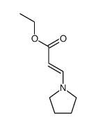 Ethyl trans-3-(1-pyrrolidino)acrylate结构式