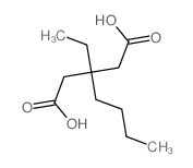 3-butyl-3-ethyl-pentanedioic acid Structure