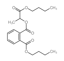 1,2-Benzenedicarboxylicacid, 1-(2-butoxy-1-methyl-2-oxoethyl) 2-butyl ester Structure