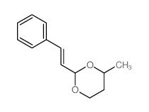1,3-Dioxane,4-methyl-2-(2-phenylethenyl)-结构式