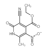 ethyl 5-cyano-2-methyl-3-nitro-6-oxo-1H-pyridine-4-carboxylate Structure