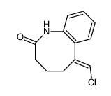 6-chloromethylene-3,4,5,6-tetrahydro-1H-benz[b]azocin-2-one结构式