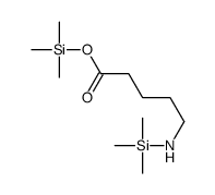 5-[(Trimethylsilyl)amino]pentanoic acid trimethylsilyl ester structure