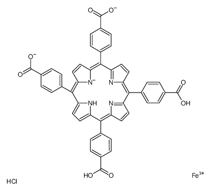 5,10,15,20-TETRAKIS-(4-CARBOXYPHENYL)-PORPHYRIN-FE-(III) CHLORIDE Structure