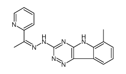 6-methyl-N-[(Z)-1-pyridin-2-ylethylideneamino]-5H-[1,2,4]triazino[5,6-b]indol-3-amine Structure