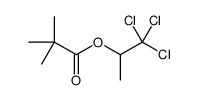 1,1,1-trichloropropan-2-yl 2,2-dimethylpropanoate Structure