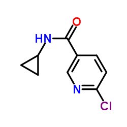 N-环丙基-6-氯烟酰胺结构式