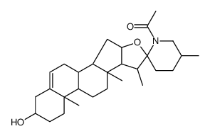 (22α,25R)-28-acetylspirosol-5-en-3β-ol结构式