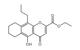 ethyl 6,7,8,9-tetrahydro-5-hydroxy-4-oxo-10-propyl-4H-naphtho[2,3-b]pyran-2-carboxylate结构式