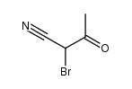 Butanenitrile,2-bromo-3-oxo- Structure