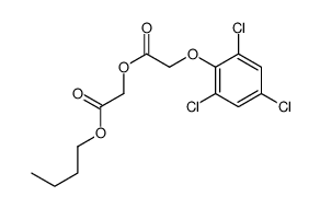 (2-butoxy-2-oxoethyl) 2-(2,4,6-trichlorophenoxy)acetate Structure