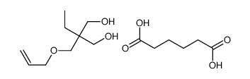 2-ethyl-2-(prop-2-enoxymethyl)propane-1,3-diol,hexanedioic acid Structure