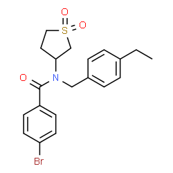 4-bromo-N-(1,1-dioxidotetrahydro-3-thienyl)-N-(4-ethylbenzyl)benzamide Structure