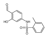 N-(4-formyl-3-hydroxyphenyl)-2-methylbenzenesulfonamide Structure