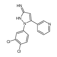 1-(3,4-dichlorophenyl)-5-pyridin-3-ylpyrazol-3-amine Structure