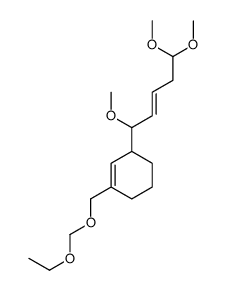1-(ethoxymethoxymethyl)-3-(1,5,5-trimethoxypent-2-enyl)cyclohexene结构式