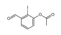 (3-formyl-2-iodophenyl) acetate结构式