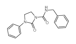 1-Imidazolidinecarboxamide,2-oxo-3-phenyl-N-(phenylmethyl)-结构式