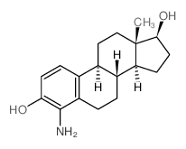 Estra-1,3,5(10)-triene-3,17-diol,4-amino-, (17b)-(9CI)结构式