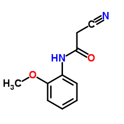 2-氰基-N-(2-甲氧基苯基)乙酰胺结构式