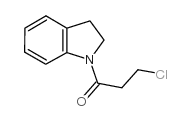 3-氯-1-(2,3-二氢-1H-吲哚-1-基)丙基-1-酮结构式