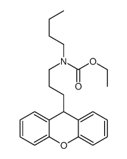 ethyl N-butyl-N-[3-(9H-xanthen-9-yl)propyl]carbamate结构式