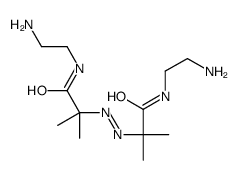 N-(2-aminoethyl)-2-[[1-(2-aminoethylamino)-2-methyl-1-oxopropan-2-yl]diazenyl]-2-methylpropanamide结构式