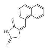 5-(naphthalen-1-ylmethylidene)-2-sulfanylidene-thiazolidin-4-one Structure