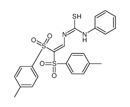 1-[2,2-bis-(4-methylphenyl)sulfonylethenyl]-3-phenylthiourea Structure