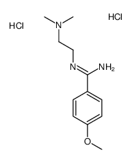 2-[amino-(4-methoxyphenyl)methylidene]azaniumylethyl-dimethylazanium,dichloride Structure