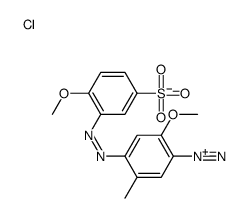 2-methoxy-4-[(2-methoxy-5-sulfophenyl)diazenyl]-5-methylbenzenediazonium,chloride结构式