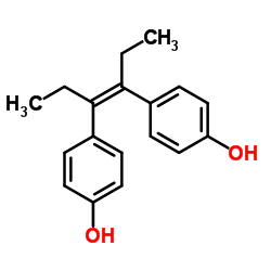 己烯雌酚,顺式和反式异构体混合物结构式