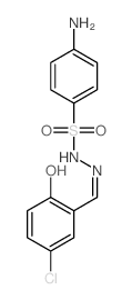 Benzenesulfonicacid, 4-amino-, 2-[(5-chloro-2-hydroxyphenyl)methylene]hydrazide结构式