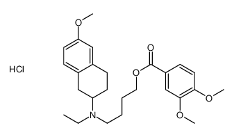 4-[ethyl-(6-methoxy-1,2,3,4-tetrahydronaphthalen-2-yl)amino]butyl 3,4-dimethoxybenzoate,hydrochloride Structure