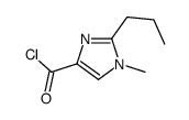 (9ci)-1-甲基-2-丙基-1H-咪唑-4-羰酰氯结构式