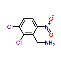 2,3-二氯-6-硝基苄胺结构式