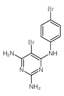 2,4,6-Pyrimidinetriamine,5-bromo-N4-(4-bromophenyl)- Structure