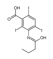 3-(butanoylamino)-2,4,6-triiodobenzoic acid Structure