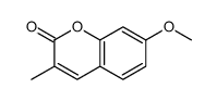 7-methoxy-3-methylchromen-2-one结构式