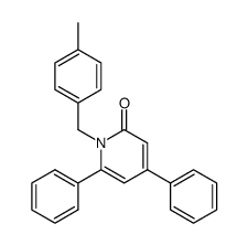 1-(4-methylbenzyl)-4,6-diphenyl-2-pyridone结构式