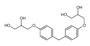 bisphenol f bis(2,3-dihydroxypropyl) ether Structure