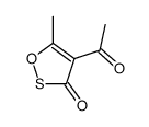 3H-1,2-Oxathiol-3-one, 4-acetyl-5-methyl- (9CI) Structure