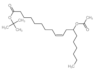 tert-butyl (Z)-12-acetyloxyoctadec-9-enoate结构式
