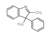 2,3-dimethyl-3-phenyl-indole结构式