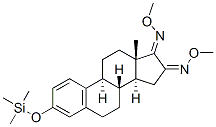 3-[(Trimethylsilyl)oxy]estra-1,3,5(10)-triene-16,17-dione bis(O-methyl oxime) Structure