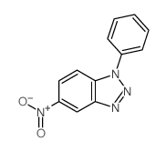 5-nitro-1-phenyl-benzotriazole结构式